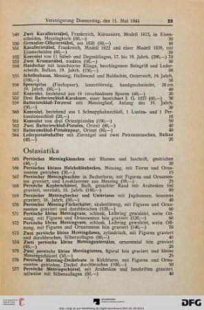 Ostasiatika (Nr. 565-585)