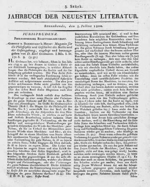 1800-07-05 : 3. Stück