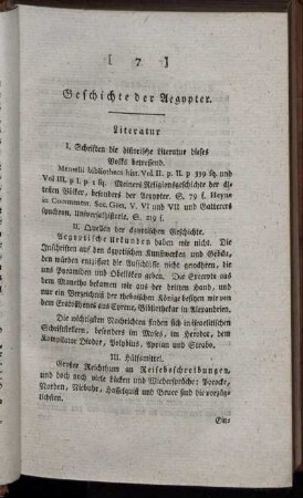 Geschichte der Aegypter.