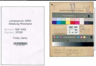 Entnazifizierung Heinz Finke , geb. 06.11.1904 (Kaufmann)
