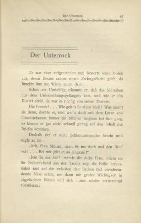 Der Unterrock