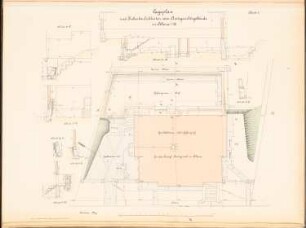 Amtsgericht, Altena: Lageplan, Detailschnitte