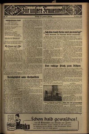 Zweite Ausgabe vom Dienstag, den 28. April 1936.