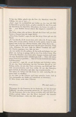 Kolossal Wie man´s macht...