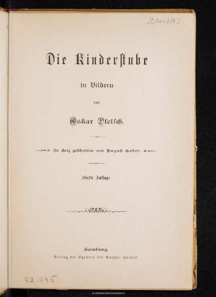 Die Kinderstube in Bildern