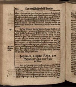 Johannes/ Gustavi Sohn/ der Schweden Gothen und Wenden König