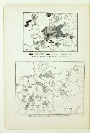 Anbau der Kartoffel in Mitteleuropa. (Nach Partsch.)