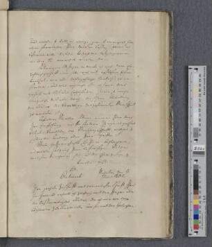 Brief an Amalie Holst