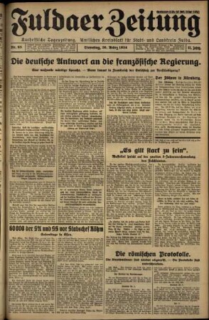 Ausgabe vom Dienstag, den 20. März 1934.