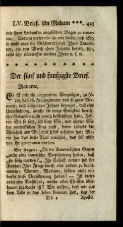 Der fünf und funfzigste Brief