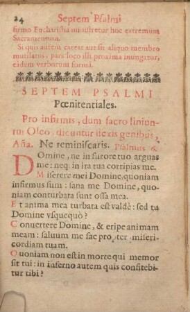 Septem Psalmi Poenitentiales.