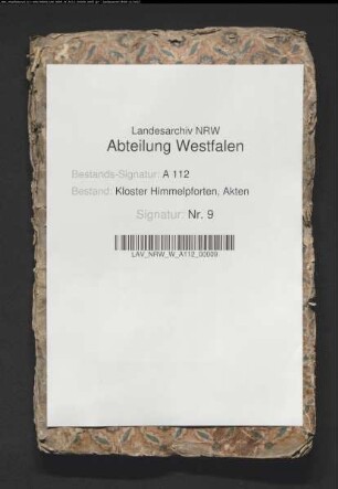 Register der Kornabgaben für die Höfe des Klosters Himmelpforten