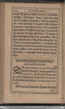 Von unkeuschheit und wollust, auch derselben straffe