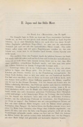 II. Japan und das Stille Meer