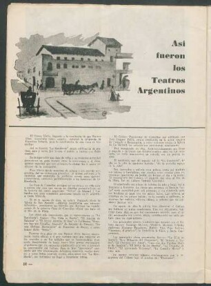Así fueron los Teatros Argentinos