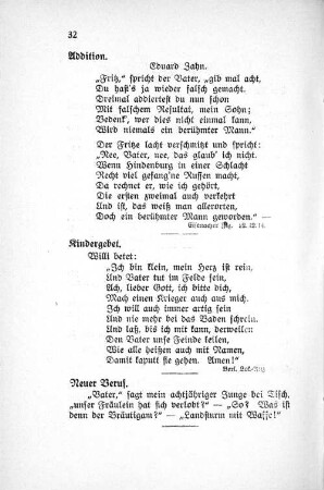 Neuer Beruf.