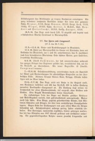 XV. Vor Ypern und Langemark
