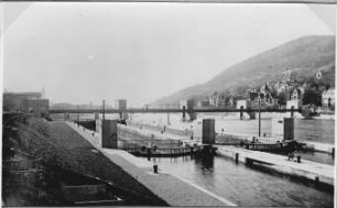 Schleuse Heidelberg mit Wehr