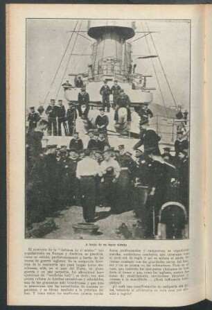A bordo de un barco alemán
