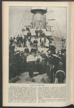 A bordo de un barco alemán