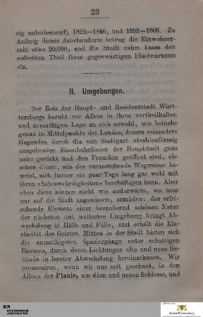 II. Umgebungen