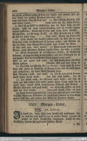 XXIV. Morgen-Lieder