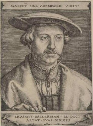 Bildnis Baldermann, Erasmus (1502-nach 1535), Jurist