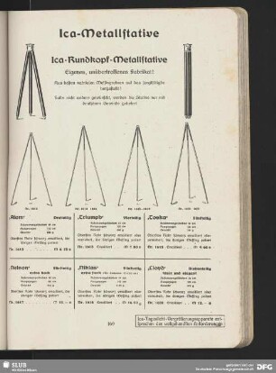 Ica-Stative und Zubehör