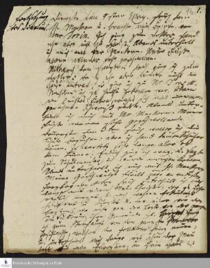 Fortsetzung des Tagebuchs von Joseph Daniel Jänicke.