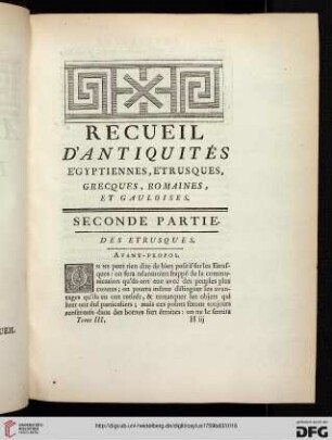 Seconde partie: Des Etrusques