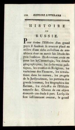 Histoire De Russie.