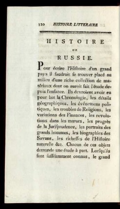 Histoire De Russie.