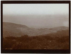 Blick oberhalb gfat [dschfat, djfat] nach NW Tal v. Kabul Küste bei 'akka [Akko]