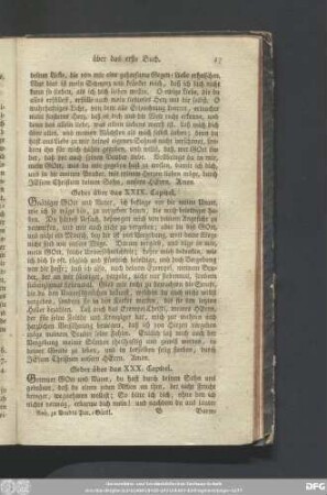 Gebet über das XXIX. Capitel.