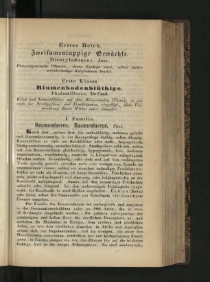 Erstes Reich. Zweisamenlappige Gewächse.