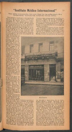 "Instituto Médico Internacional" : Una visita interesante - La casa ideal de los enfermos ...