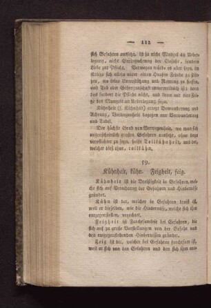 59. Kühnheit, kühn. Feigheit, feig.