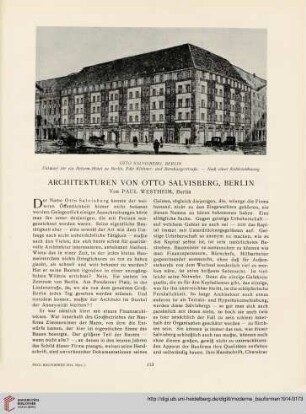 Architekturen von Otto Slavisberg, Berlin