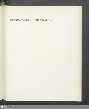 Buchgewerbe und Graphik