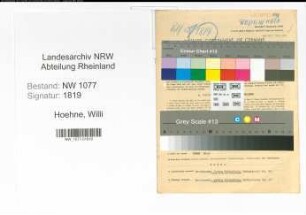 Entnazifizierung Willi Hoehne , geb. 03.05.1903 (Polizist)