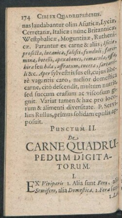 Punctum II. De Carne Quadrupedum Digitatorum