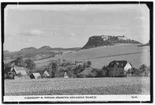 Thürmsdorf mit Festung Königstein