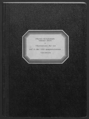 Mittelstadt-Reicheneck: Pfarrbericht 1939