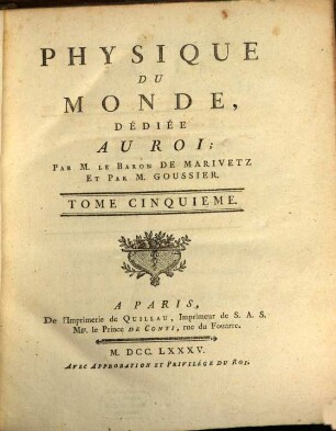 Physique Du Monde, Dédiée Au Roi, 5,1