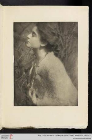[Eduard J. [Jean] Steichen, III. Lilac Buds: Mrs. S., photogravure from original negative, reproduced under Steichen’s personal direction]
