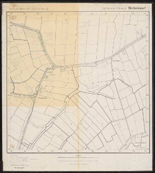 Planung für Westerhever: Planungsunterlage: Katasterplan Nickels Warf 1:5000