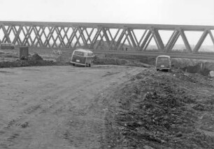 Bau der Kanalbrücke Rednitz und anderer Kanalüberführungen des Main-Donau-Kanals in der Haltung Kriegenbrunn
