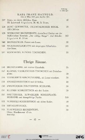 Übrige Räume (Nr. 546-584)