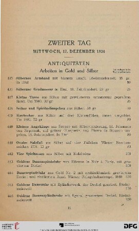 Antiquitäten (Nr. 435-519)