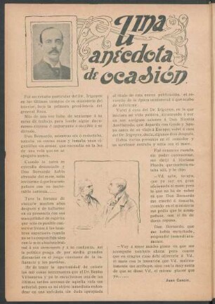 Una anécdota de ocasión